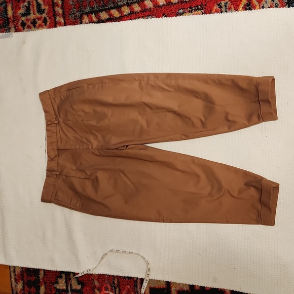 Zara Pants Zara Coolmax Pleated Front Cropped Pants Poshmark